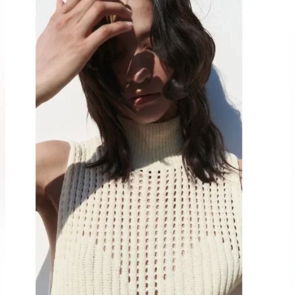 ZARA LONG CHENILLE DRESS - Picture 5 of 8